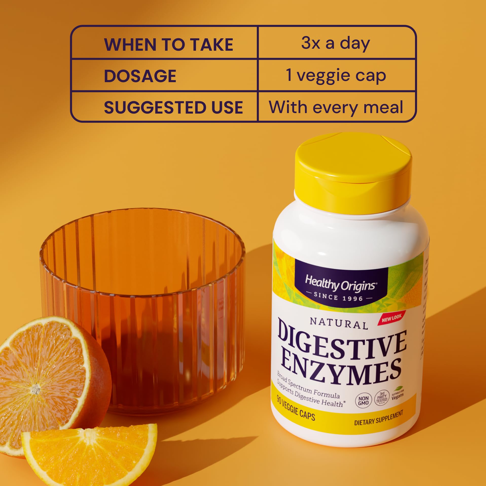 Amazon.com: Healthy Origins Digestive Enzymes, 90 Veggie Capsules